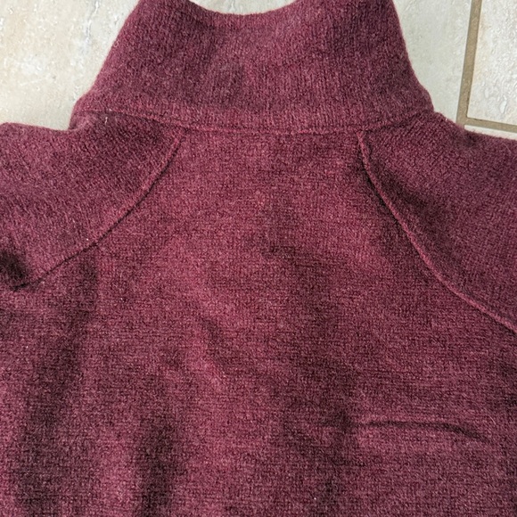 Ibex Reese Merino Wool Sweater Tunic Jacket Redwood Heather Size M - Picture 12 of 16